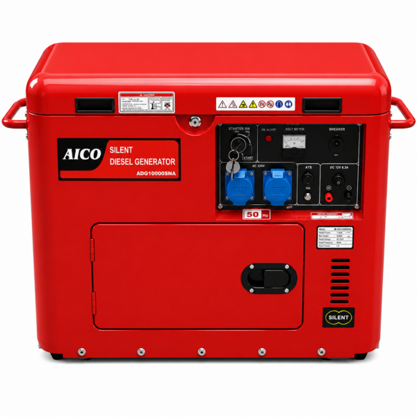 1 Year Free Service - 10kVA ADG10000SNA Aico Japan Diesel Generator – Single Phase,10kVA Aico Single Phase Gen