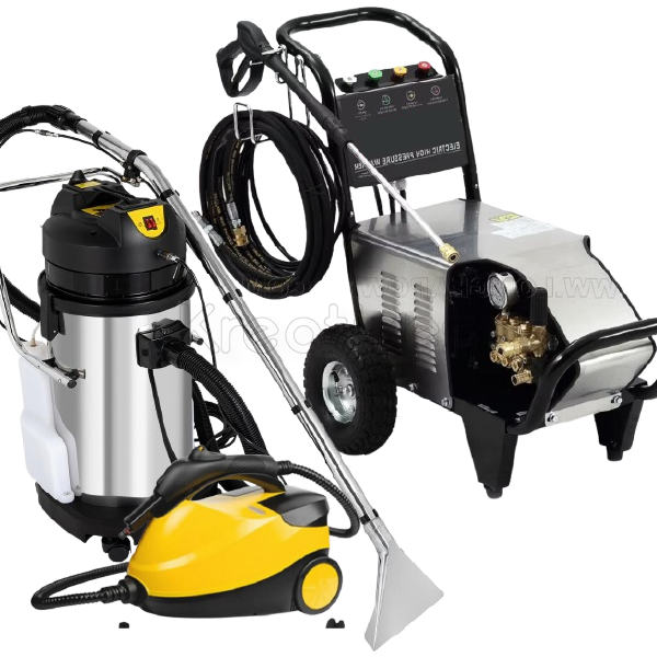 Hisaki Japan 3450PSI Pressure Washer Machine Car Wash + 2in1 80L Carpet/Seat Cleaner Vacuum Cleaner + Steam Cleaner
