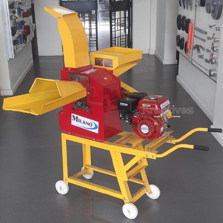 Petrol Powered Farm feed Chuff Cutter straw hay forage chopper Machine