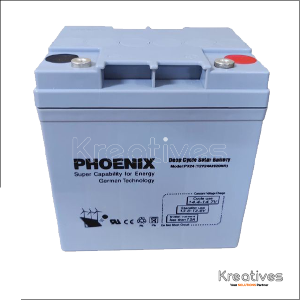 Phoenix 12V 24Ah Lead Sealed maintenance free battery