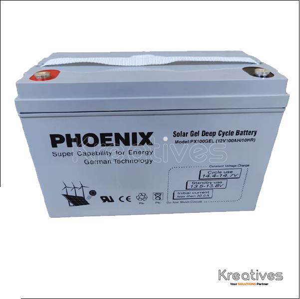 Phoenix 12V 100Ah Lead Sealed maintenance free battery