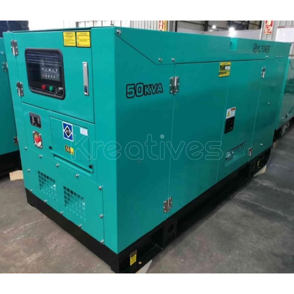 HL Power UK Water Cooled 50kva Diesel 3 Phase with inbuilt ATS