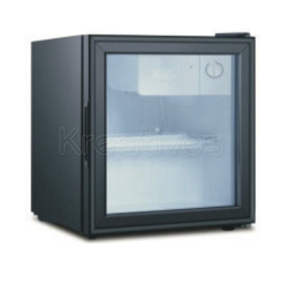 55L Commercial Mini Glass Door Counter Table Top Fridge And 5L Freezer