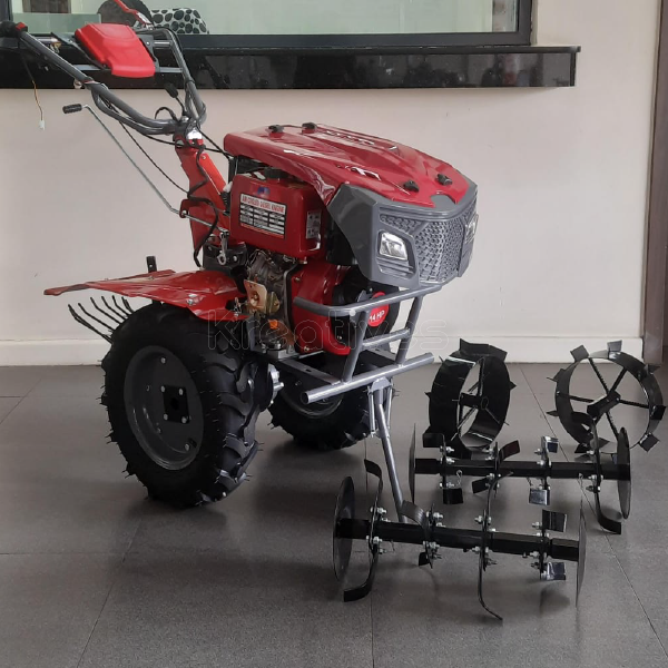 Jiadi JD Power Tiller Diesel Powered 14HP Engine with HeadLights + Accessories JD-1400D