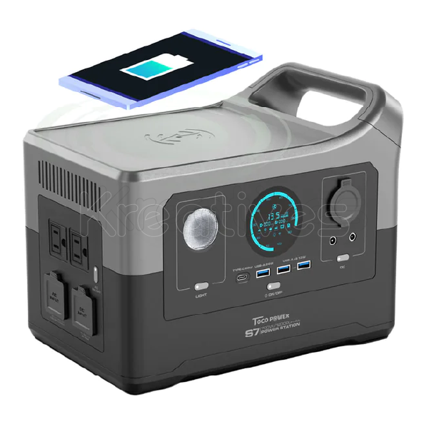 E7 700W Portable Power Station -With Wireless Charging