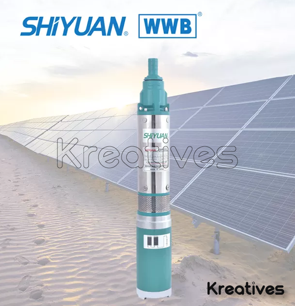 Shiyuan 20M Head 250W DC Solar Submersible Pump