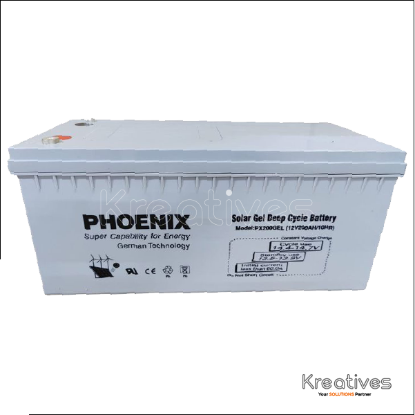 Phoenix 12V 200Ah Lead Sealed maintenance free battery