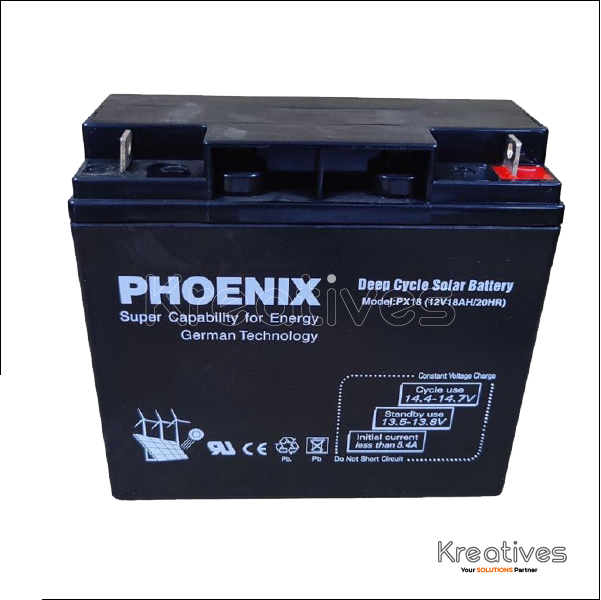 Phoenix 12V 18Ah Rechargeable Battery