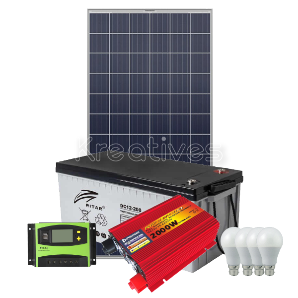 2000Watts 200Ah + 410Watts Panel Solar System Kits Complete All Weather