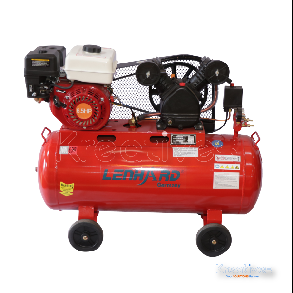 Lenhard Germany 100L 6.5HP Petrol Air Compressor