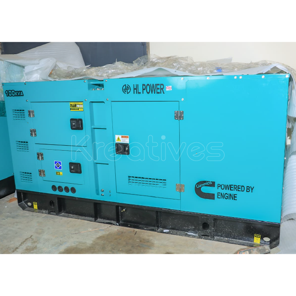 HL Power UK Water Cooled 100kva Diesel Cummins 3 Phase with inbuilt ATS