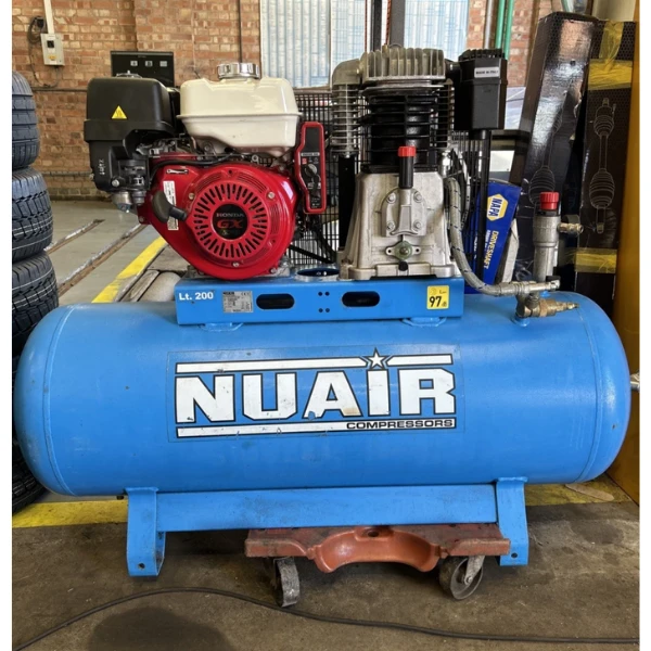 Nuair 200Ltr Petrol Air  Compressor