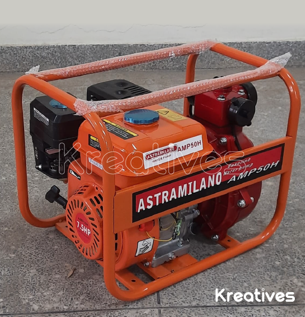 Astramilano 2 inches 90M high pressure double impeller petrol Pump AMP50H
