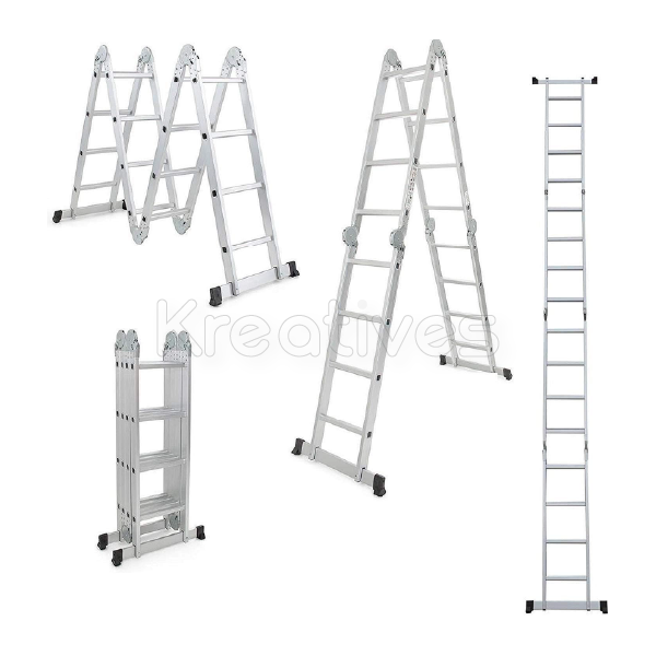 Multi Purpose 4x4 Step Foldable Aluminum Ladder 4.7m FFL44