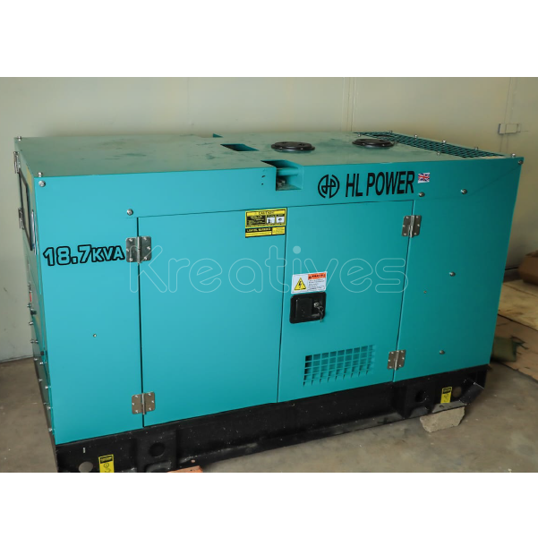 HL Power UK Water Cooled 18.7kva Diesel 3 Phase with inbuilt ATS
