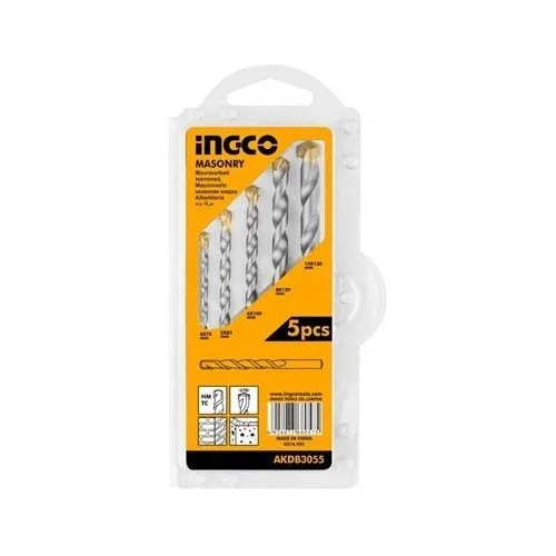 Ingco 5-Piece Masonry Drill Bits | Kreatives.co.ke Kenya