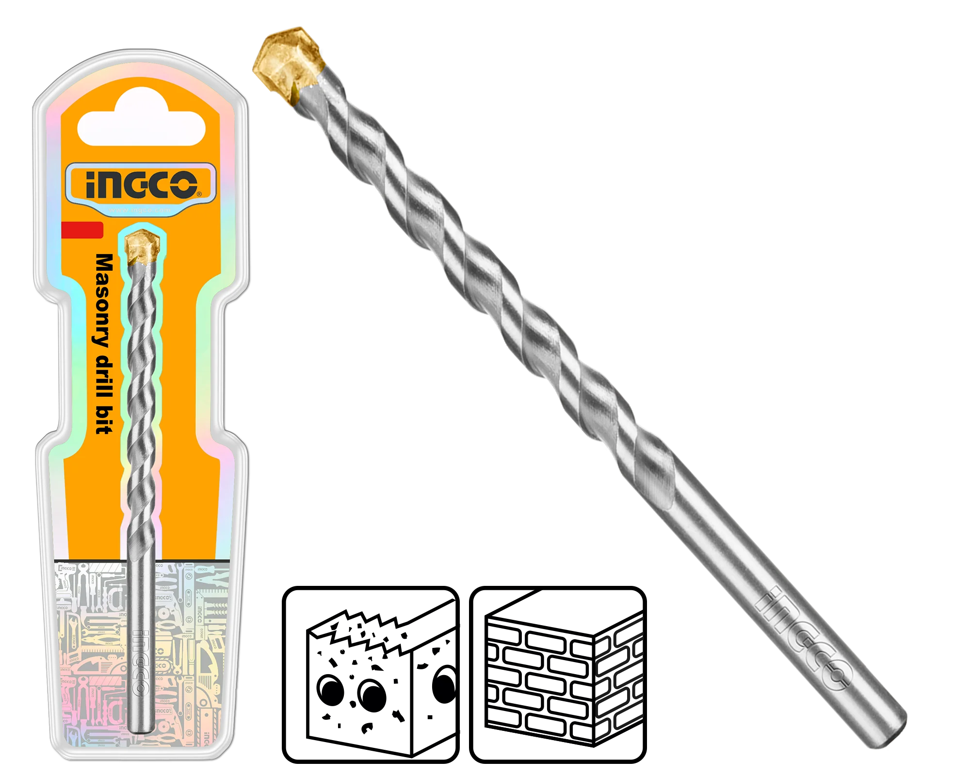 Ingco 6x100mm Masonry Drill Bit | Kreatives.co.ke Kenya