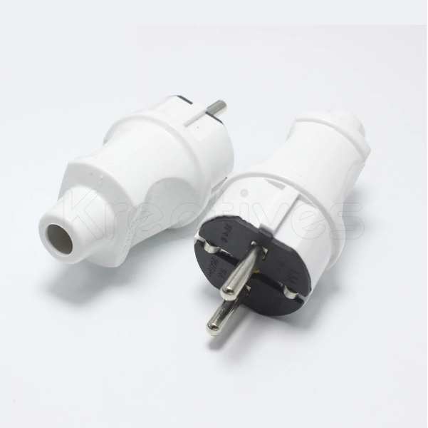 2 Pin Power Cord Connector Plug UK Spare