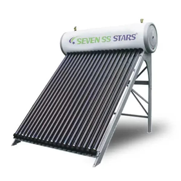 150Ltrs White Non Pressure Solar Water Heater - Seven SS Stars