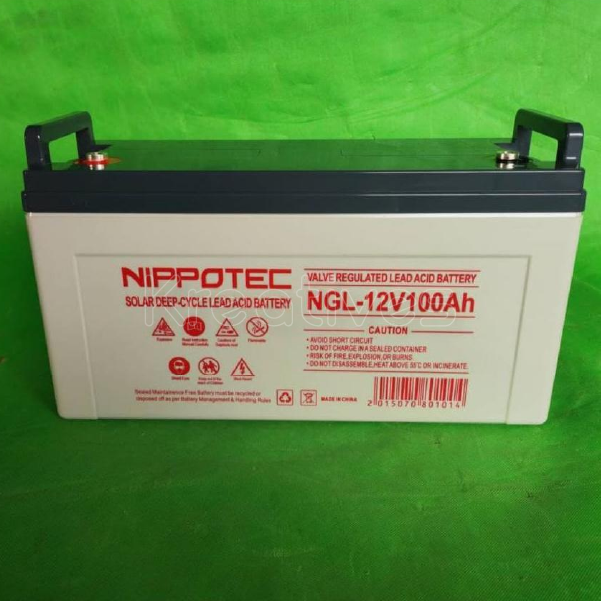 NIppotec 100Ah Battery For Solar & Backups