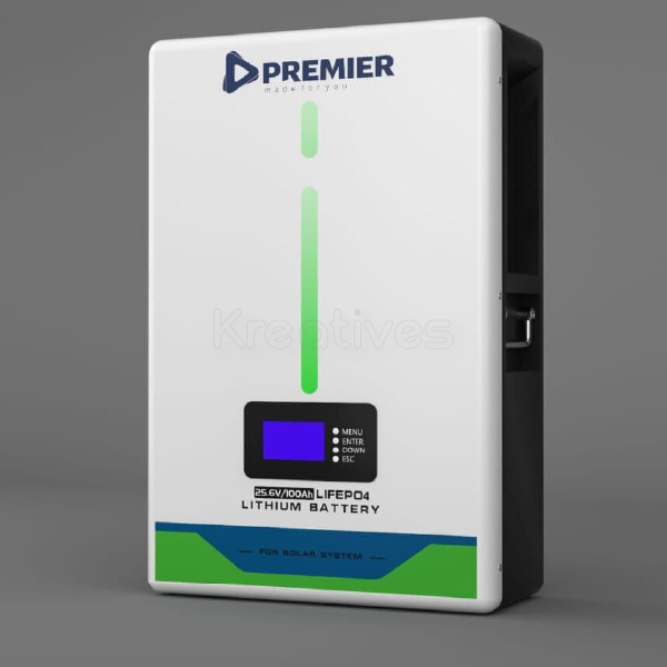 Premier 100Ah Lithium Battery 25.6V 2.56kWh