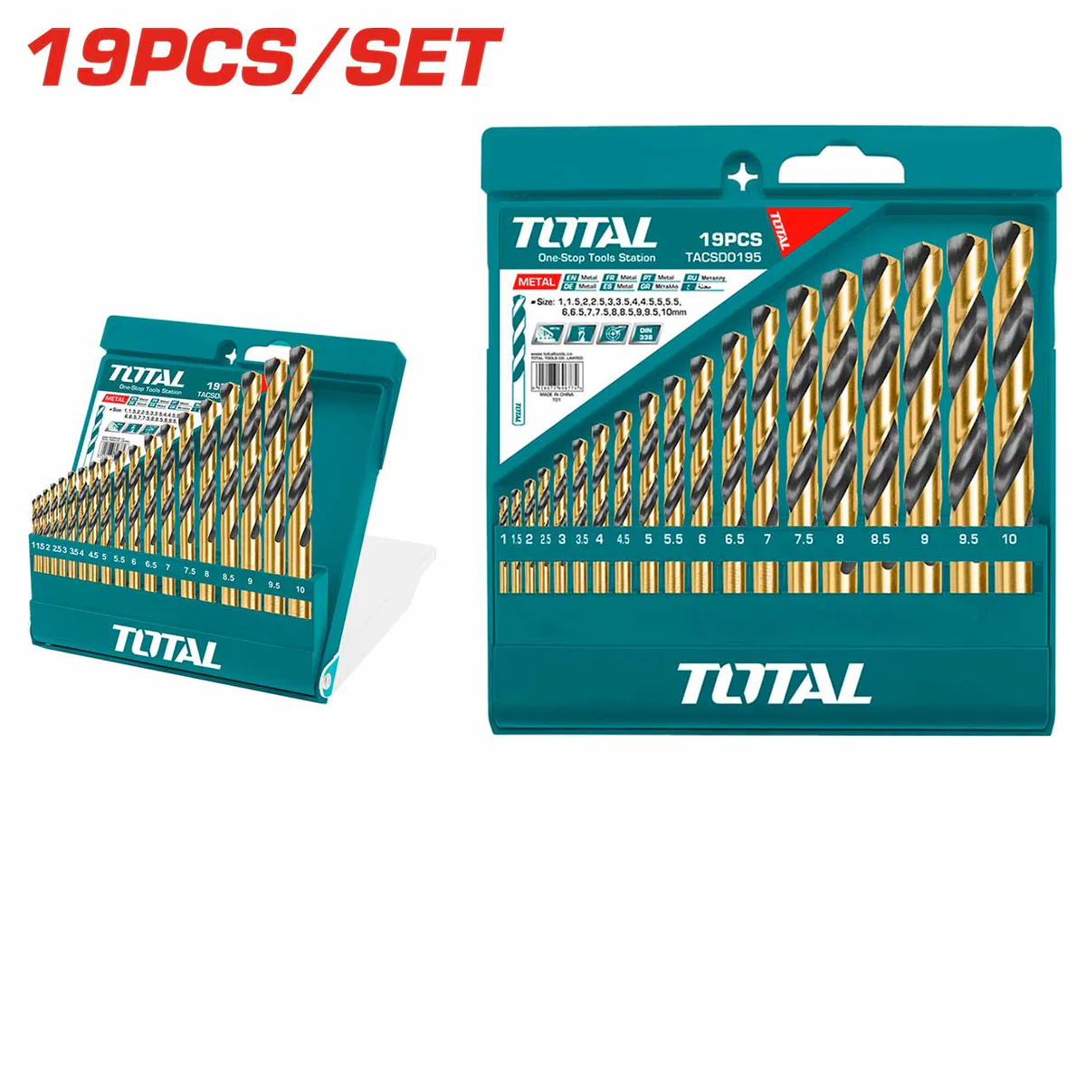 Total 19-Piece HSS Twist Drill Bits | Kreatives.co.ke Kenya