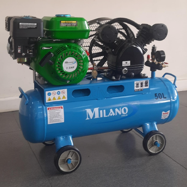 Milano Italia 50L Petrol Air Compressor – Engine Driven ML750E