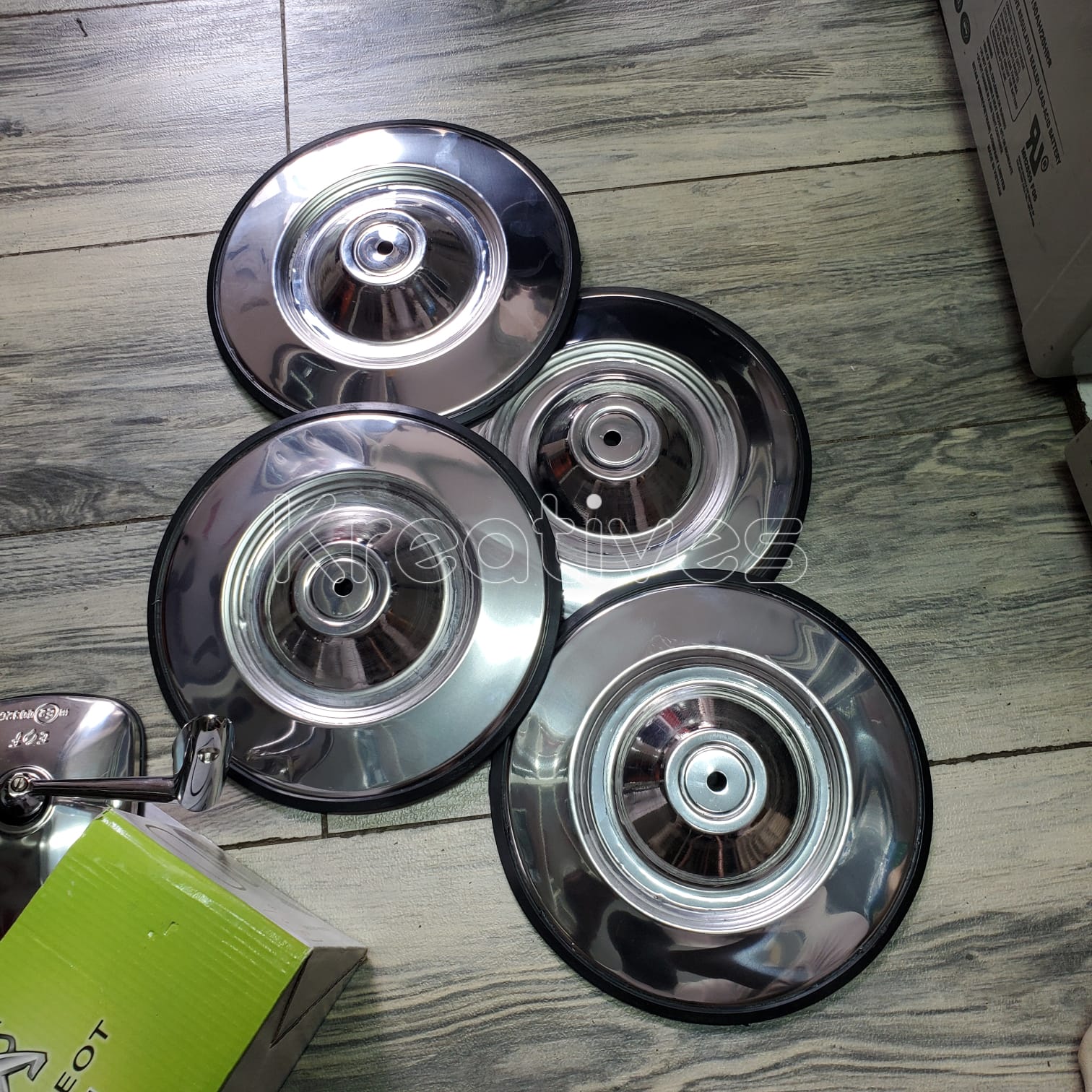 504 Steel wheel caps set