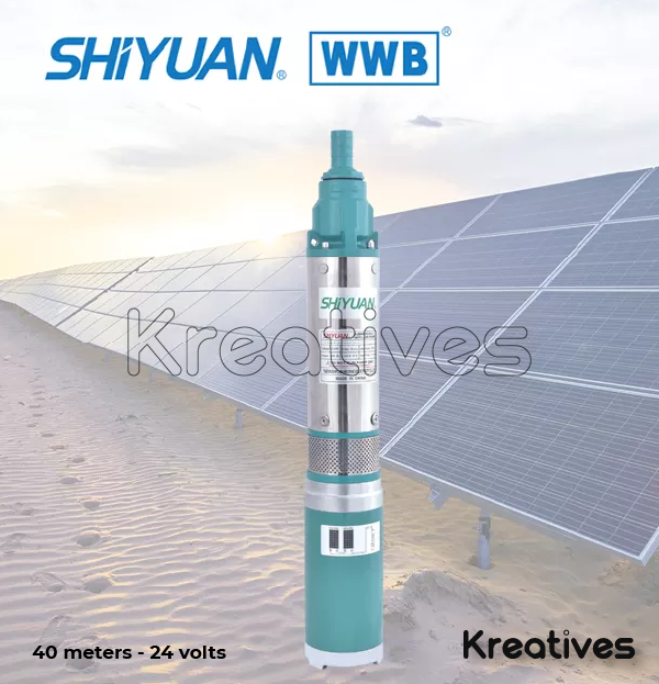 Shiyuan 40M Head 400W DC Solar Submersible Pump