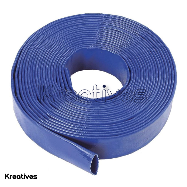 PVC Lay flat delivery pipe 2inch 100M Roll Blue